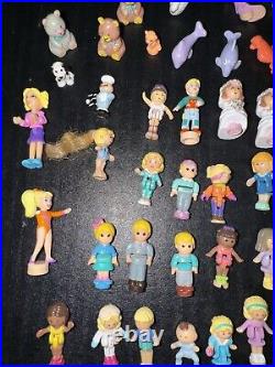 Huge Lot Of Vintage Polly Pocket Mini Figures, Animals, Disney Characters, Other