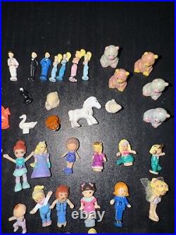 Huge Lot Of Vintage Polly Pocket Mini Figures, Animals, Disney Characters, Other