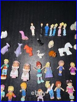 Huge Lot Of Vintage Polly Pocket Mini Figures, Animals, Disney Characters, Other