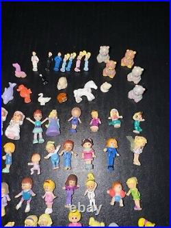 Huge Lot Of Vintage Polly Pocket Mini Figures, Animals, Disney Characters, Other