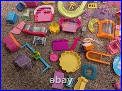 Huge Lot Polly Pocket Vintage 2000's Dolls & Clothes Cars & Accessories Mattel