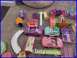 Huge Lot Polly Pocket Vintage 2000's Dolls & Clothes Cars & Accessories Mattel