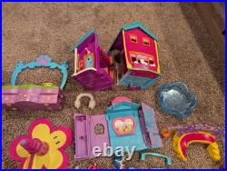 Huge Lot Polly Pocket Vintage 2000's Dolls & Clothes Cars & Accessories Mattel