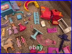 Huge Lot Polly Pocket Vintage 2000's Dolls & Clothes Cars & Accessories Mattel