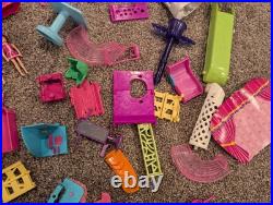 Huge Lot Polly Pocket Vintage 2000's Dolls & Clothes Cars & Accessories Mattel