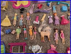 Huge Lot Polly Pocket Vintage 2000's Dolls & Clothes Cars & Accessories Mattel