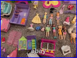 Huge Lot Polly Pocket Vintage 2000's Dolls & Clothes Cars & Accessories Mattel