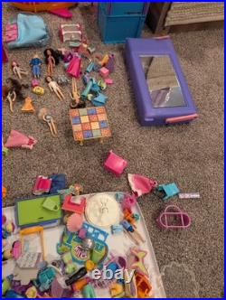Huge Lot Polly Pocket Vintage 2000's Dolls & Clothes Cars & Accessories Mattel B