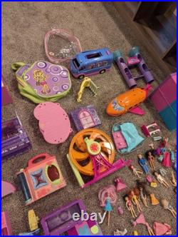 Huge Lot Polly Pocket Vintage 2000's Dolls & Clothes Cars & Accessories Mattel B