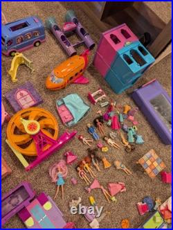 Huge Lot Polly Pocket Vintage 2000's Dolls & Clothes Cars & Accessories Mattel B