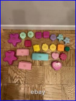 Huge Lot Vintage Polly Pocket Bluebird Compacts(21)Houses(4) People(33) 80-90s