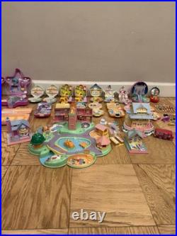 Huge Lot Vintage Polly Pocket Bluebird Compacts(21)Houses(4) People(33) 80-90s