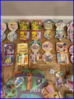 Huge Lot Vintage Polly Pocket Bluebird Compacts(21)Houses(4) People(33) 80-90s