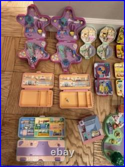 Huge Lot Vintage Polly Pocket Bluebird Compacts(21)Houses(4) People(33) 80-90s
