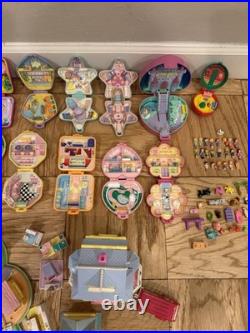 Huge Lot Vintage Polly Pocket Bluebird Compacts(21)Houses(4) People(33) 80-90s