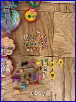 Huge Lot Vintage Polly Pocket Bluebird Compacts(21)Houses(4) People(33) 80-90s