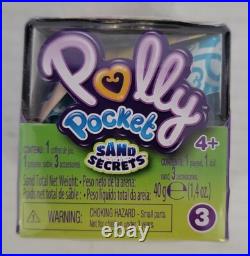 Huge Lot of 98 Polly Pocket Tiny Takeaway Ring Necklace Set & Polly Sand Secret