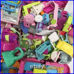 Huge Lot of Vintage 2000s Polly Pocket 13 Cars 2 Boats Dolls Figures Accessories