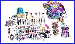 Huge Lot of Vintage 2000s Polly Pocket Dolls Figures Clothing Accessories Sets