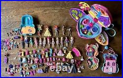 Huge Lot of Vintage 2000s Polly Pocket Dolls Figures Clothing Accessories Sets