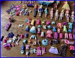 Huge Lot of Vintage 2000s Polly Pocket Dolls Figures Clothing Accessories Sets