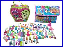 Huge Lot of Vintage Polly Pocket Dolls(51) Assorted Clothing, Accessories & Pets