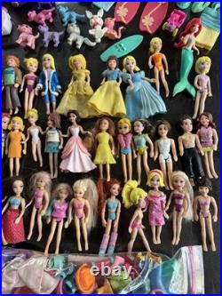 Huge Lot of Vintage Polly Pocket Dolls & Accessories