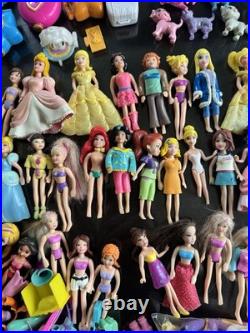 Huge Lot of Vintage Polly Pocket Dolls & Accessories