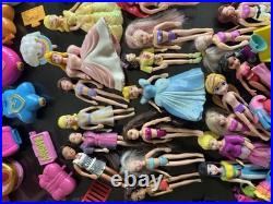 Huge Lot of Vintage Polly Pocket Dolls & Accessories