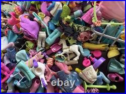 Huge Lot of Vintage Polly Pocket Dolls & Accessories
