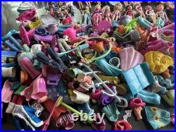 Huge Lot of Vintage Polly Pocket Dolls & Accessories