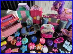 Huge Lot of Vintage Polly Pocket Dolls & Accessories