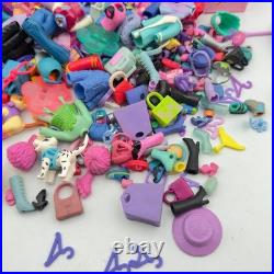 Huge Polly Pocket Accessory Lot 75 Pairs Shoes 170 Clothes Pets Locker Vintage