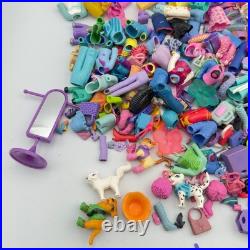 Huge Polly Pocket Accessory Lot 75 Pairs Shoes 170 Clothes Pets Locker Vintage