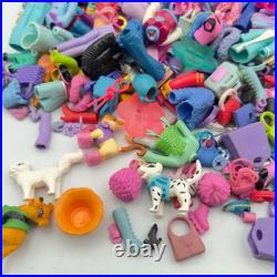 Huge Polly Pocket Accessory Lot 75 Pairs Shoes 170 Clothes Pets Locker Vintage