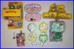 Huge VTG 1990s Polly Pocket Bluebird Lot 7 Compacts Mermaid Kingdom & More