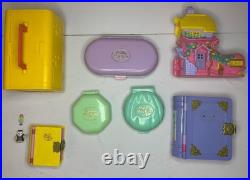 Huge VTG 1990s Polly Pocket Bluebird Lot 7 Compacts Mermaid Kingdom & More