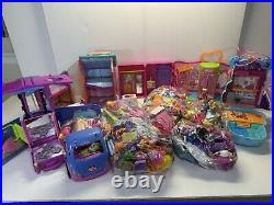 Huge VTG Polly Pocket Lot Playsets Tons Of Figures & Access Micro Figures