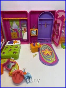 Huge VTG Polly Pocket Lot Playsets Tons Of Figures & Access Micro Figures