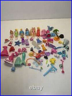 Huge VTG Polly Pocket Lot Playsets Tons Of Figures & Access Micro Figures