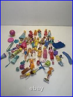 Huge VTG Polly Pocket Lot Playsets Tons Of Figures & Access Micro Figures