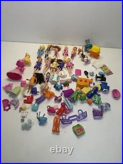 Huge VTG Polly Pocket Lot Playsets Tons Of Figures & Access Micro Figures