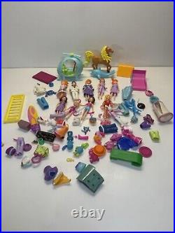 Huge VTG Polly Pocket Lot Playsets Tons Of Figures & Access Micro Figures