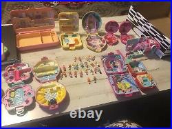 Huge Vintage Bluebird Polly Pocket Lot 1O Compacts 25 People-1989-90s
