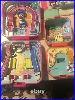 Huge Vintage Bluebird Polly Pocket Lot 1O Compacts 25 People-1989-90s