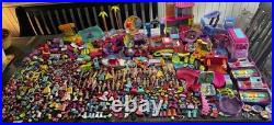 Huge Vintage Lot Of Polly Pocket With Tons Of Accecories