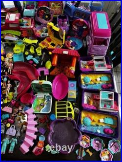 Huge Vintage Lot Of Polly Pocket With Tons Of Accecories