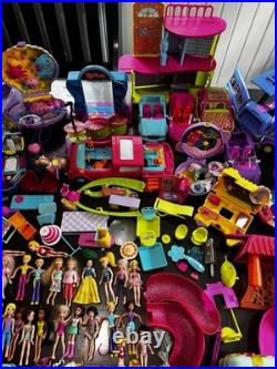 Huge Vintage Lot Of Polly Pocket With Tons Of Accecories