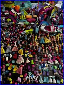 Huge Vintage Lot Of Polly Pocket With Tons Of Accecories