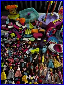 Huge Vintage Lot Of Polly Pocket With Tons Of Accecories